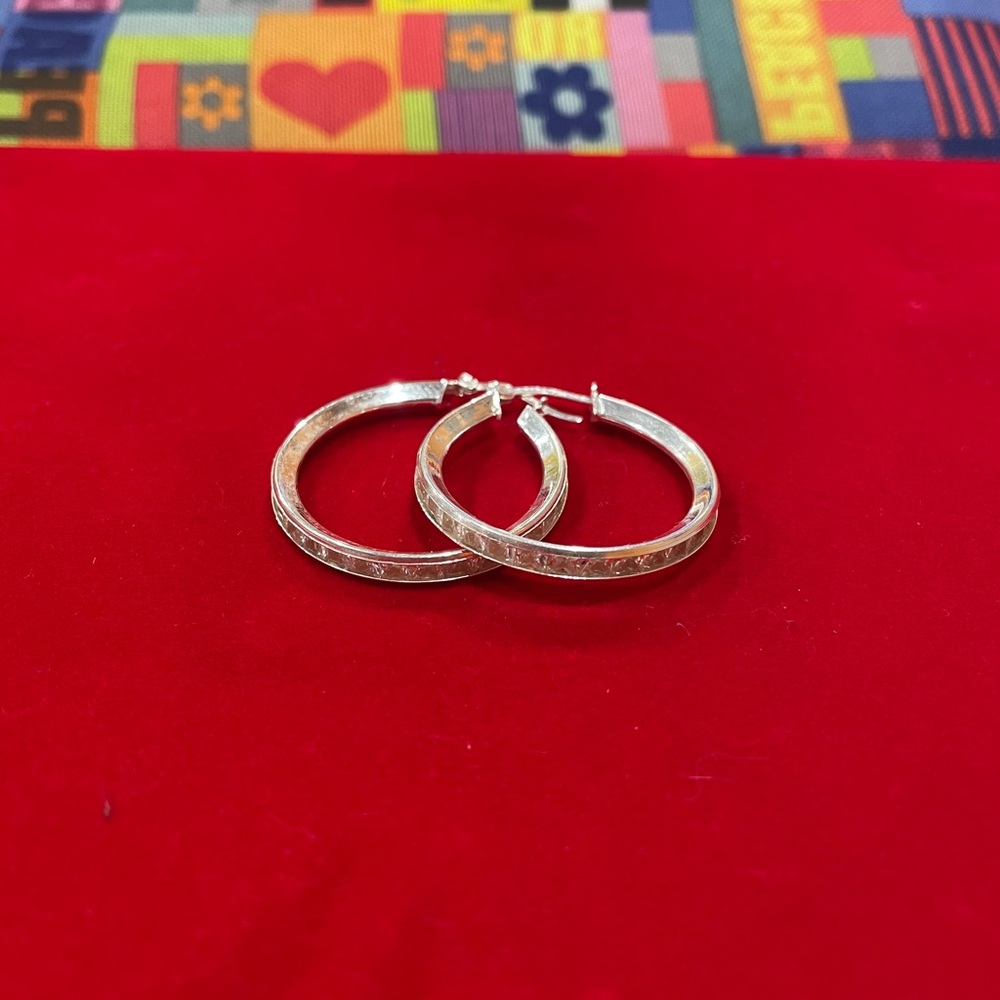 Silver earrings